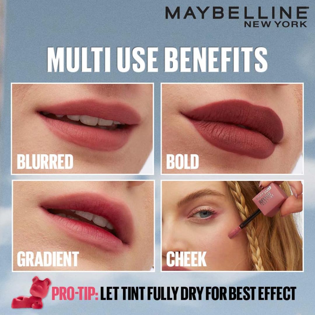 Maybelline - New York Superstay Teddy Tint - Lip and Cheek Color | Knee High, 5ml