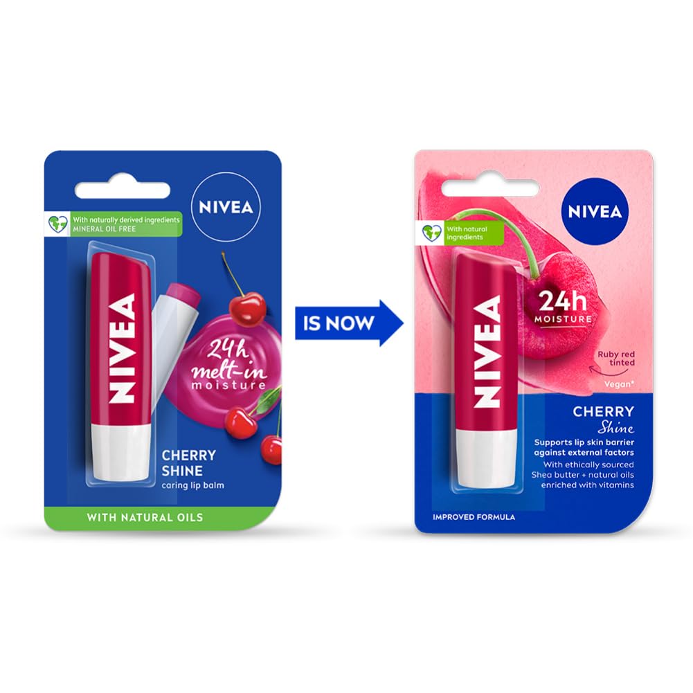 Nivea - Melt In Lip Balm Cherry Shine 4.8g