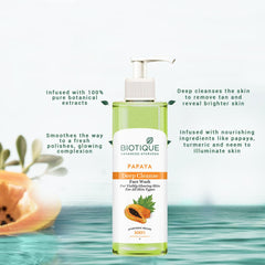 Biotique - Bio Papaya Deep Cleanse Face Wash For All Skin Types 200ml