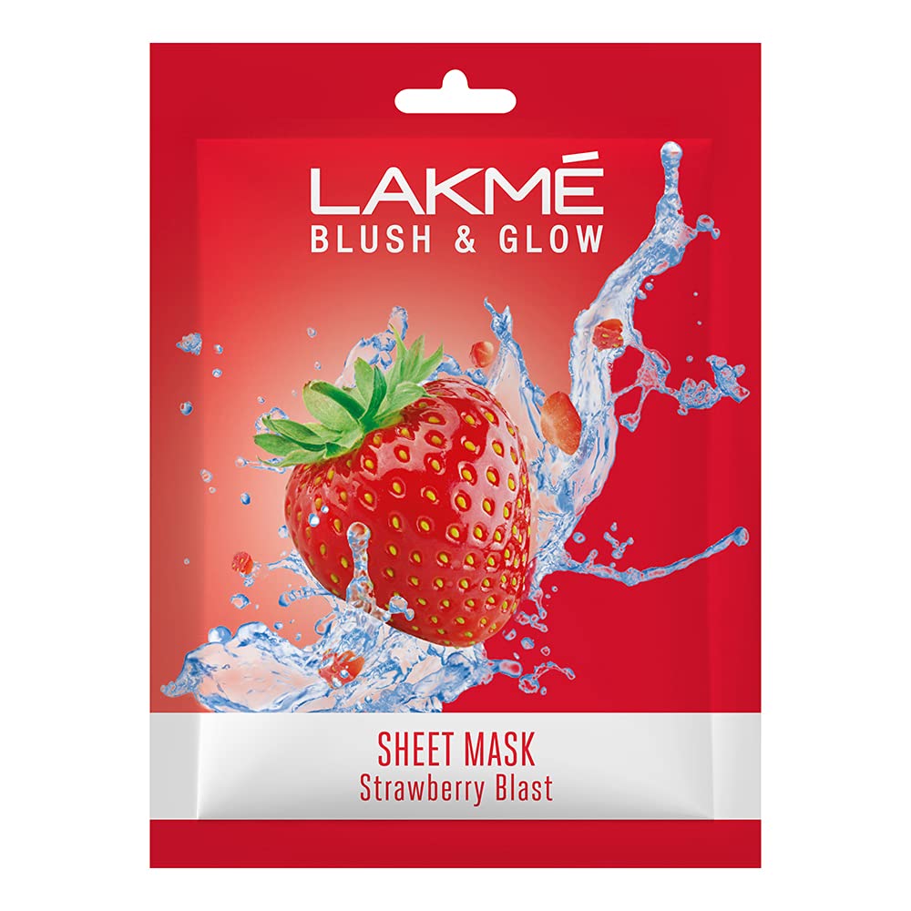 Lakme Blush & Glow Strawberry Sheet Mask 25ml