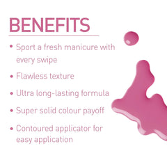 MyGlamm - LIT Long Lasting Nail Enamel 7ml - Babe