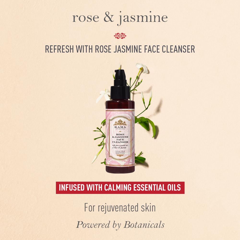 Kama Ayurveda - Rose & Jasmine Face Cleanser | Cleansing, Refreshing and Hydrating 50ml