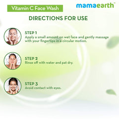 Mamaearth - Vitamin C Face Wash with Vitamin C and Turmeric for Skin Illumination - 100ml