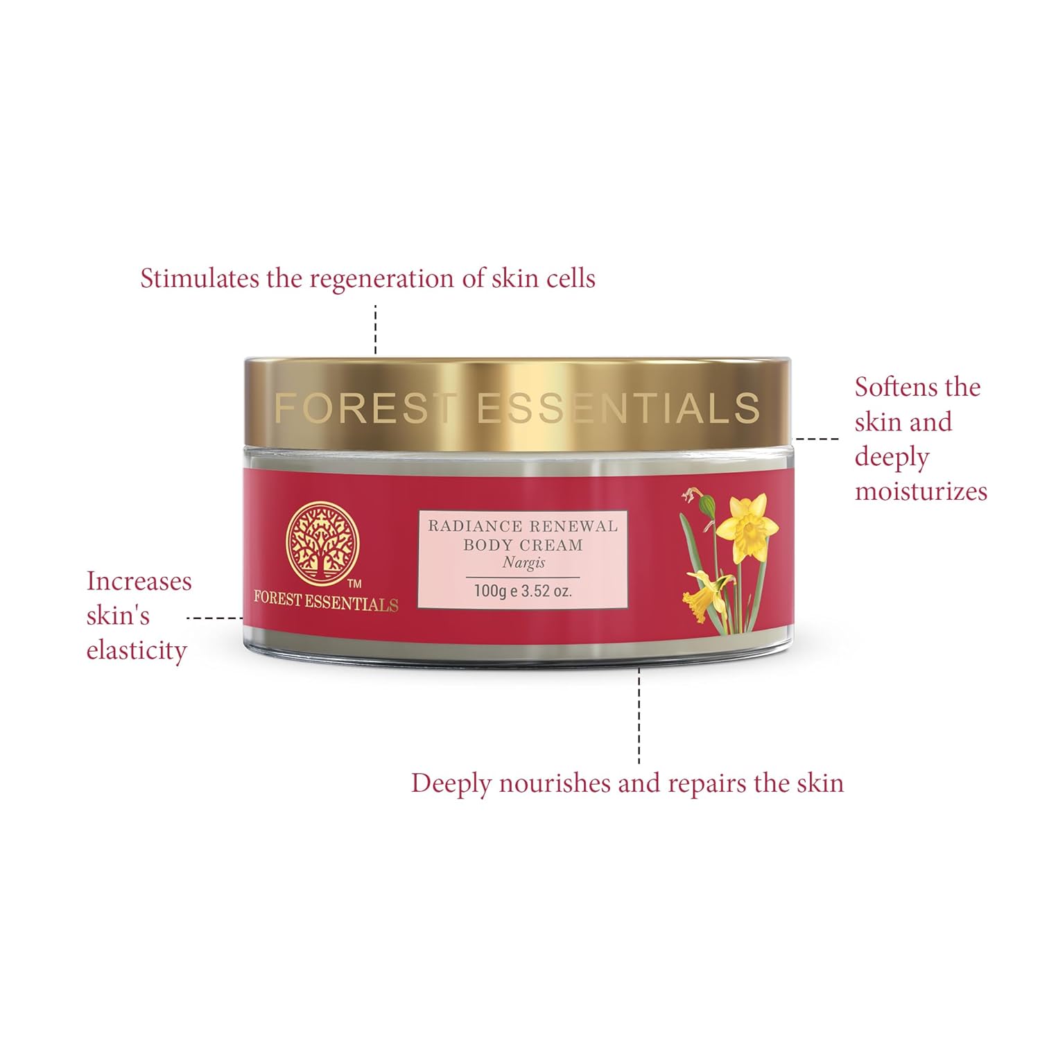 Forest Essentials - Radiance Renewal Body Cream Nargis 100g