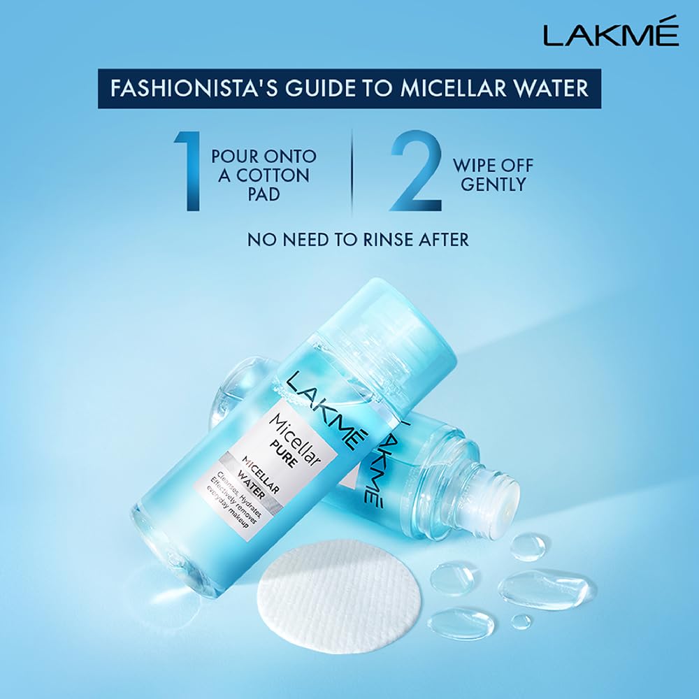 Lakme Pure Micellar Water for Makeup Removal 200ml