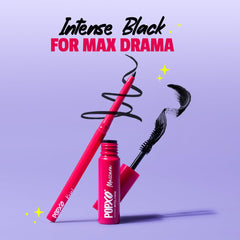 MyGlamm - POPxo After Dark Eye Makeup Kit | Black Eye Kajal & Mascara | Long Lasting, Smudge-proof, Volumising & Water Resistant