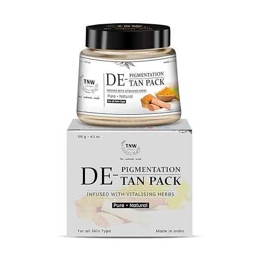 TNW - The Natural Wash De-Tan & D-Pigmentation Face Pack to Remove Dark Spots and Tanning 120g