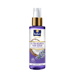 Parachute Advanced Ultra Nourish Hair Serum bottle, purple and gold cap, 100 ml