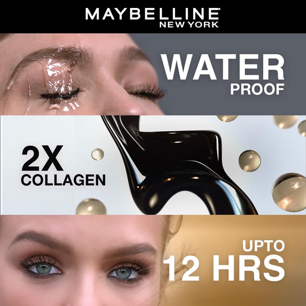 Maybelline - New York The Colossal Volumizing Waterproof Mascara, Lasts Up To 12H - Black 10ml