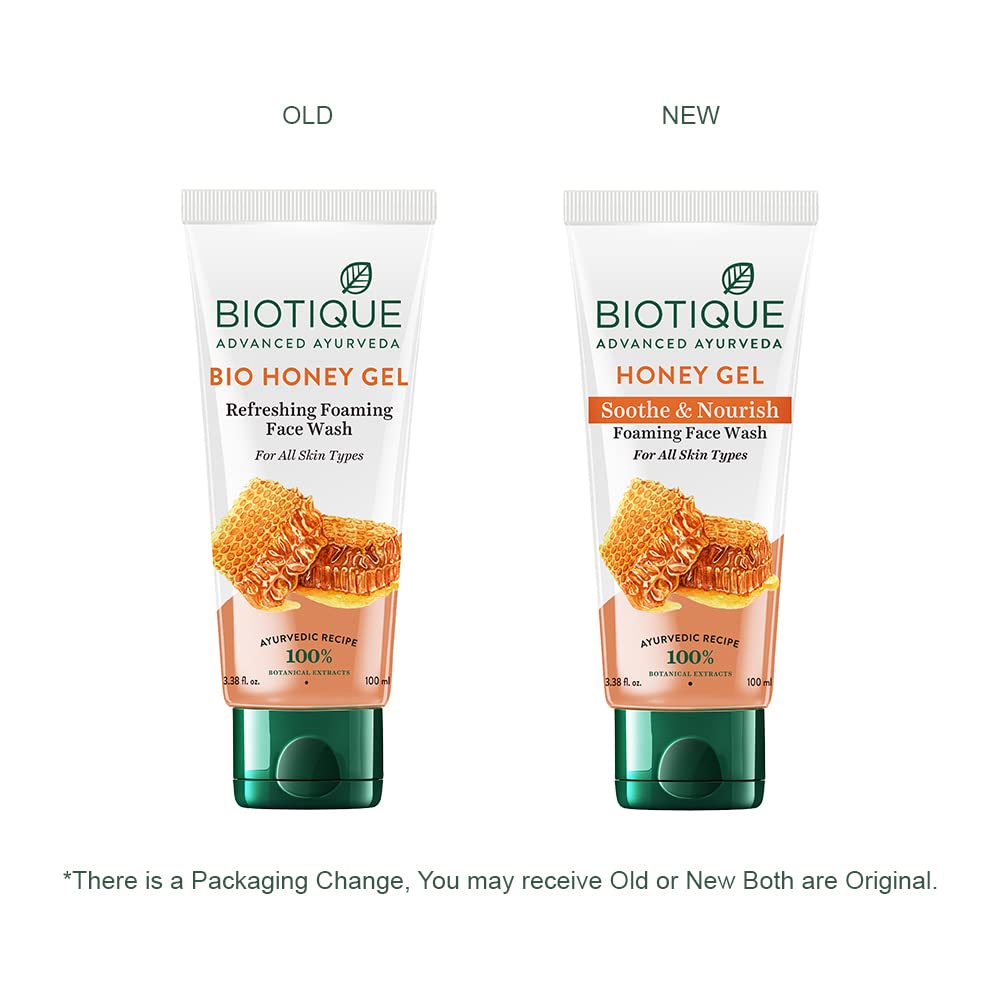 Biotique Bio Honey Gel Refreshing Foaming Face Wash 100ml
