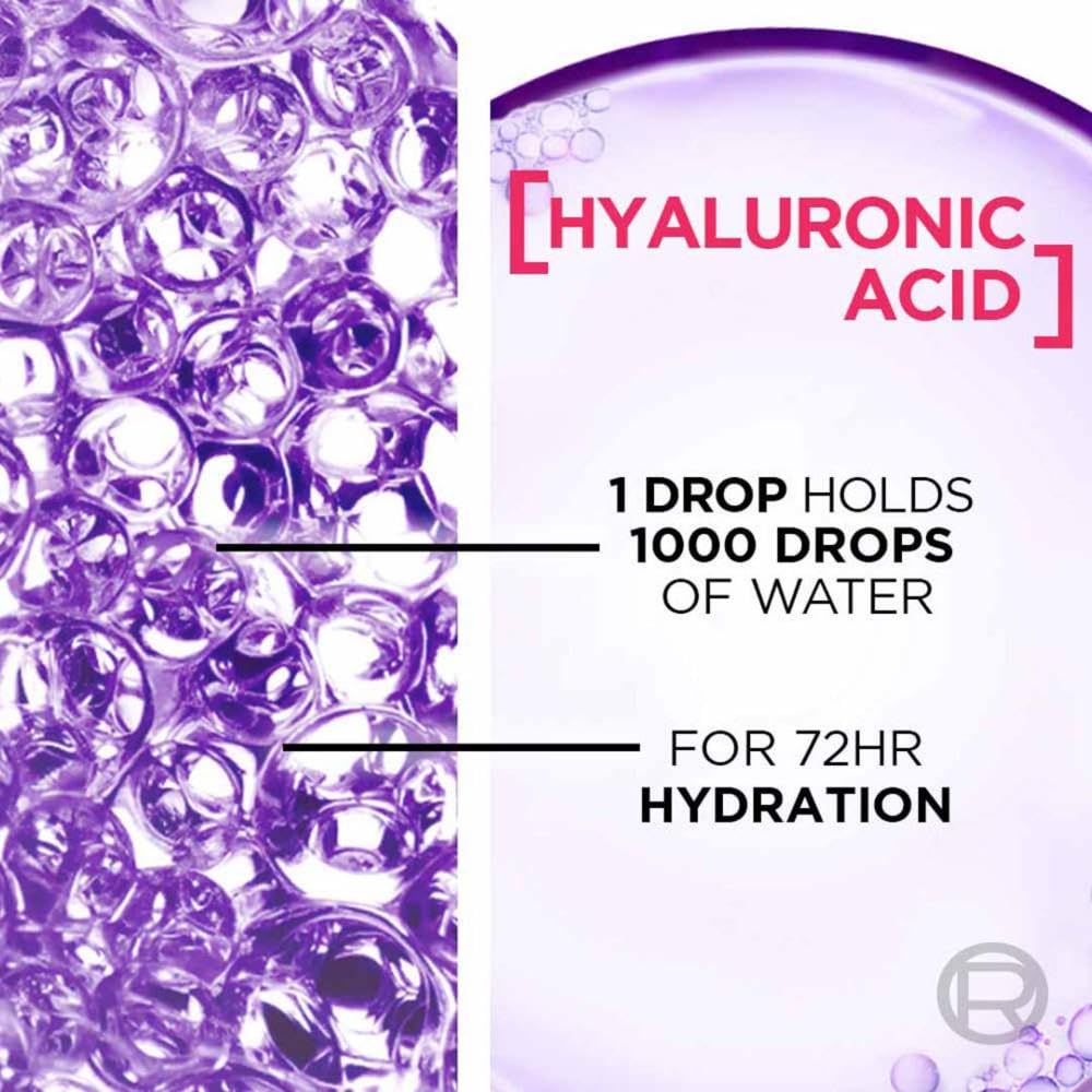 L'Oreal Paris - Hyaluron Moisture 72H Moisture Filling Shampoo with Hyaluronic Acid, for Dry and Dehydrated Hair, Adds Shine and Bounce, 25ml