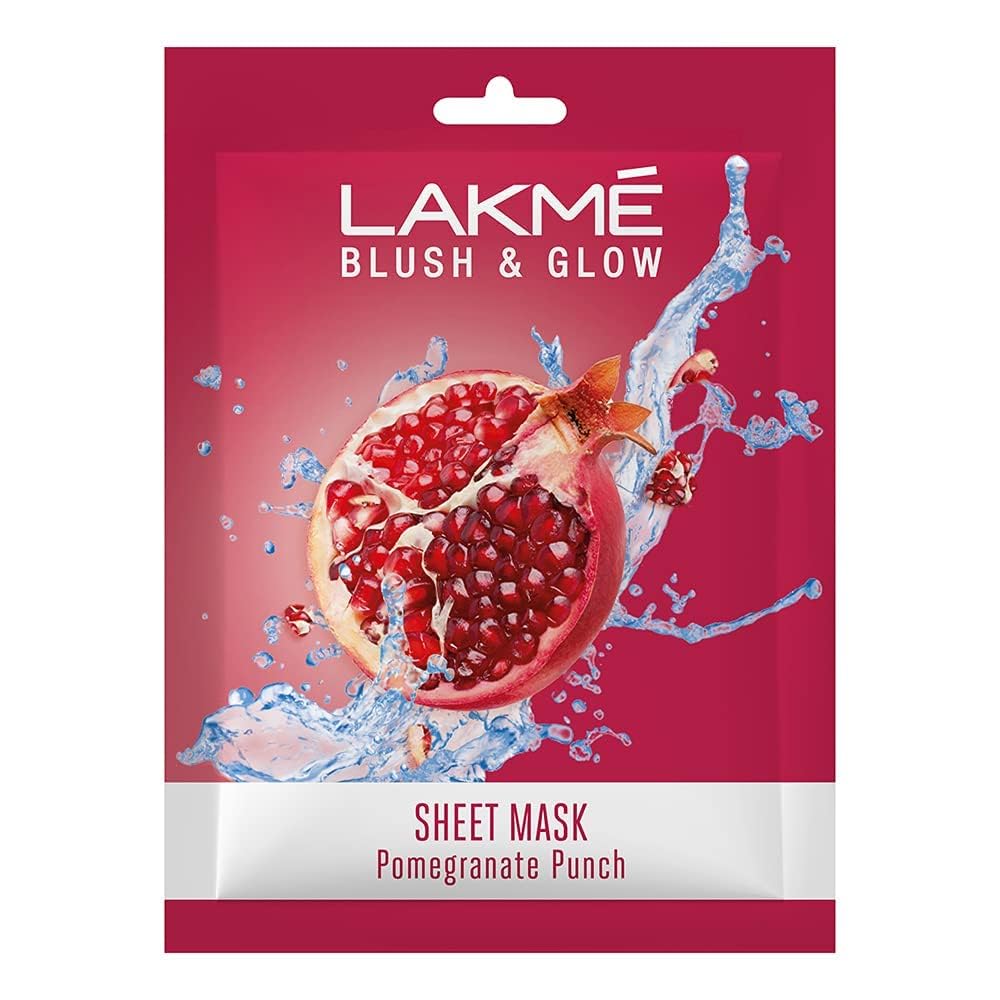 Lakme Blush & Glow Pomegranate Punch Sheet Mask 25 ml