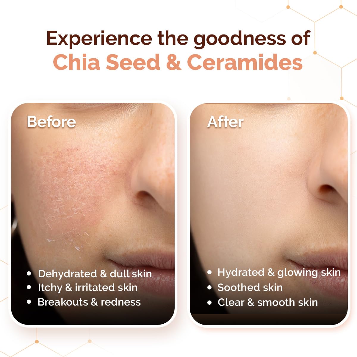 Mamaearth - Chia Oil-Free Face Wash with Chia Seed & Ceramides for Hydrated Glow 100ml