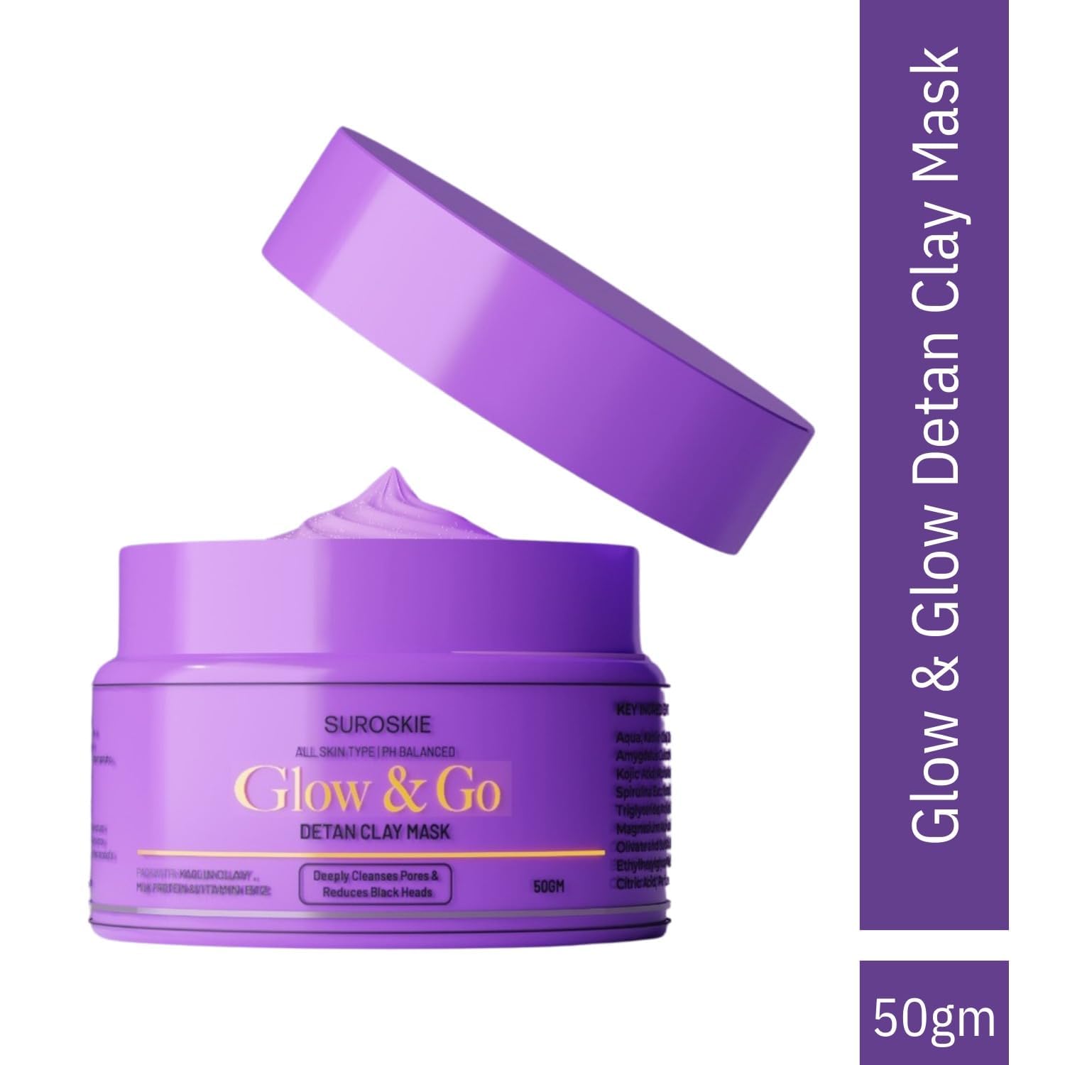 Suroskie - Glow and Go De-tan Clay Mask 50g