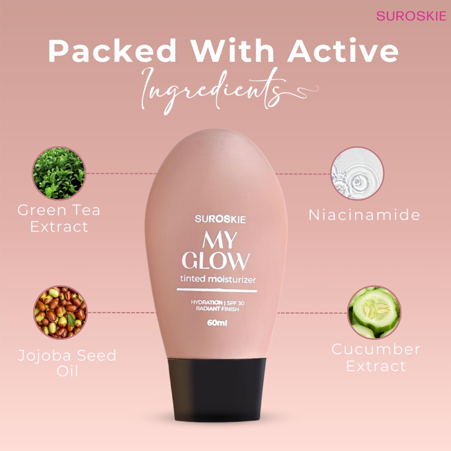 Suroskie - My Glow All-In-One Tinted Moisturizer with SPF 30 Light | 60ml