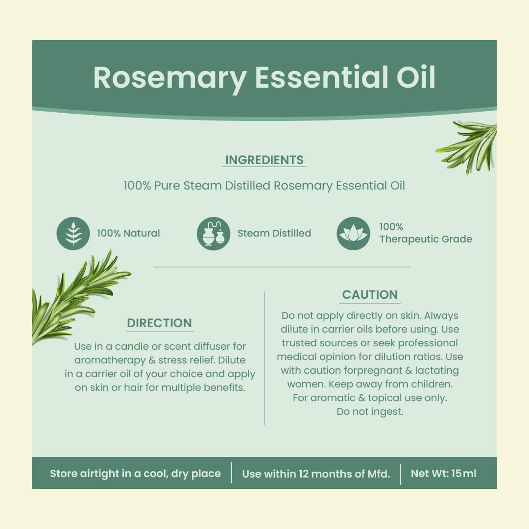 Nat Habit - Rosemary Essential Oil 15ml
