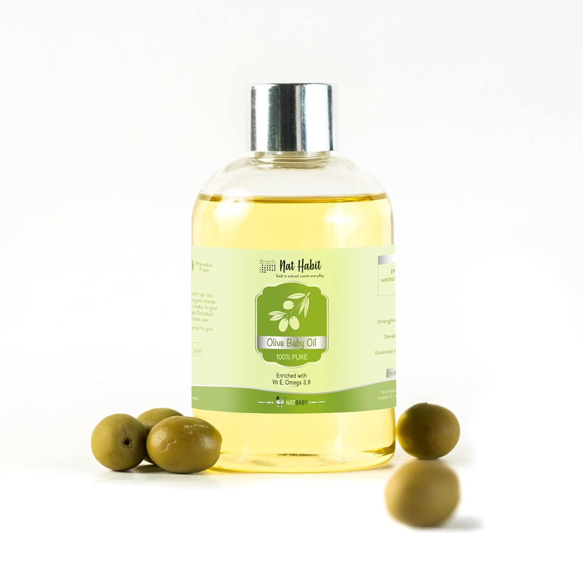 Nat Habit - Pure Olive Baby Oil 200ml
