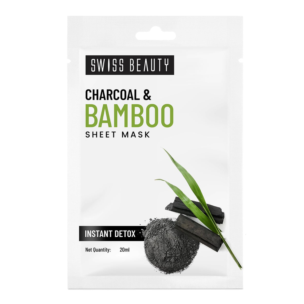 Swiss Beauty - Sheet Mask Shade No. 06 Charcoal & Bamboo