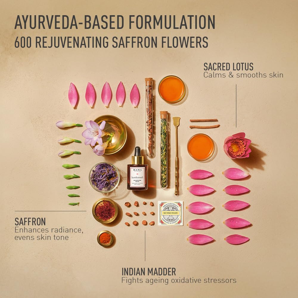 Kama Ayurveda - Kumkumadi Youth-Revitalising Facial Oil - Rich in Vitamin A & C 5ml
