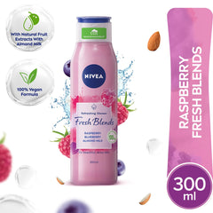 Nivea Fresh Blend Raspberry Blueberry Almond Milk Shower Gel 300ml