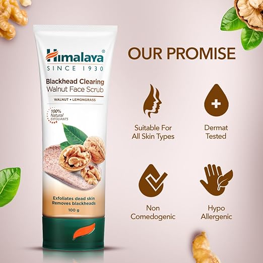 Himalaya - Blackhead Clearing Walnut Face Scrub 100g