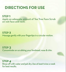 Mamaearth - Tea Tree Face Scrub with Tea Tree and Neem for Skin Purification 100g