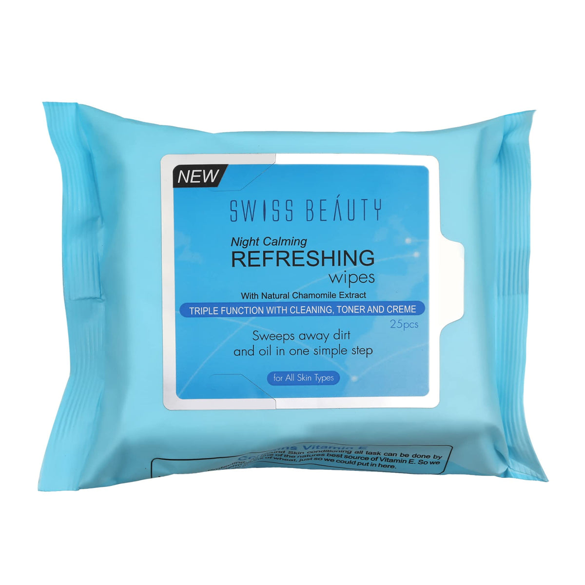 Swiss Beauty Refreshing Wipes – Night Calming with Natural Chamomile Extract