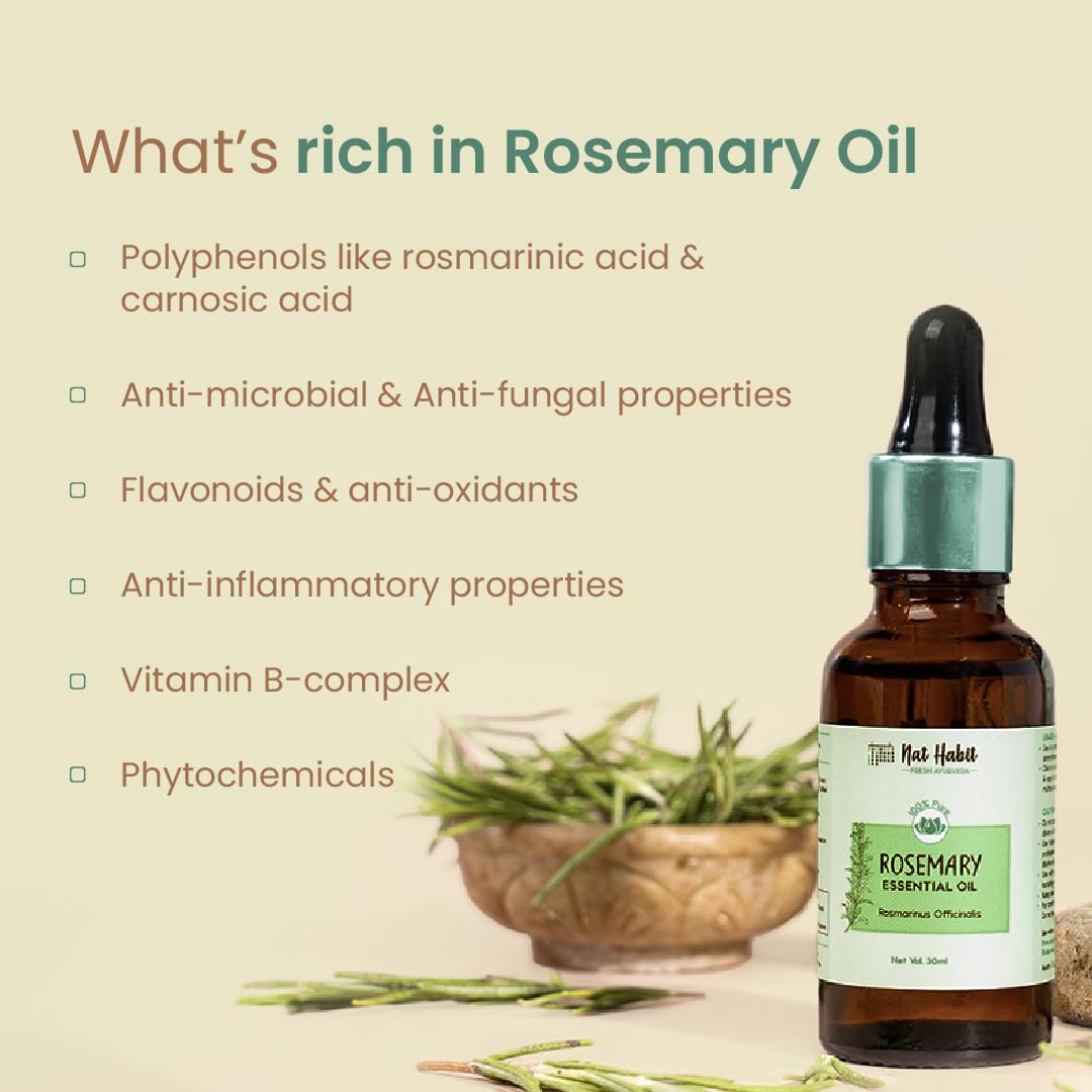 Nat Habit - Rosemary Essential Oil 15ml