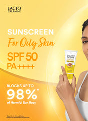 Lacto Calamine - Sunscreen SPF 50 PA ++++ UVA-UVB  Kaolin Clay with Lemon Extracts for Oily Skin 100g