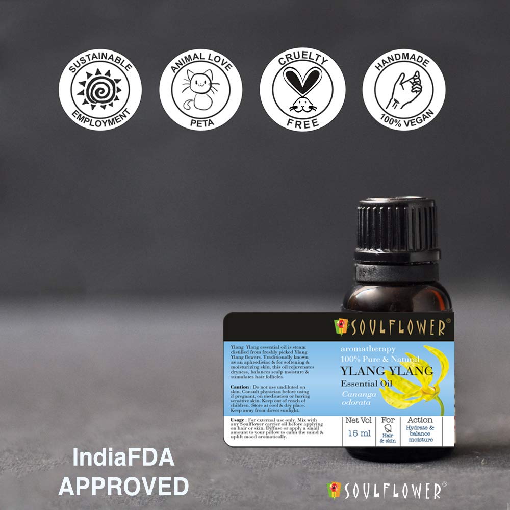 SoulFlower - Ylang Ylang Essential Oil for Thick Hair 15ml