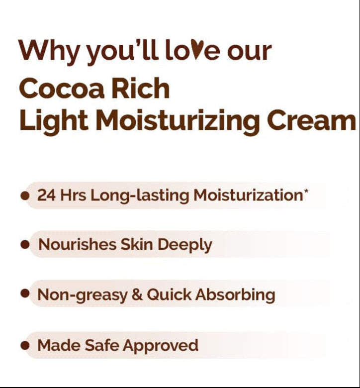 Mamaearth - Cocoa Rich Moisturizing Cream with Cocoa Butter & Vitamin E for Deep Nourishment 50g