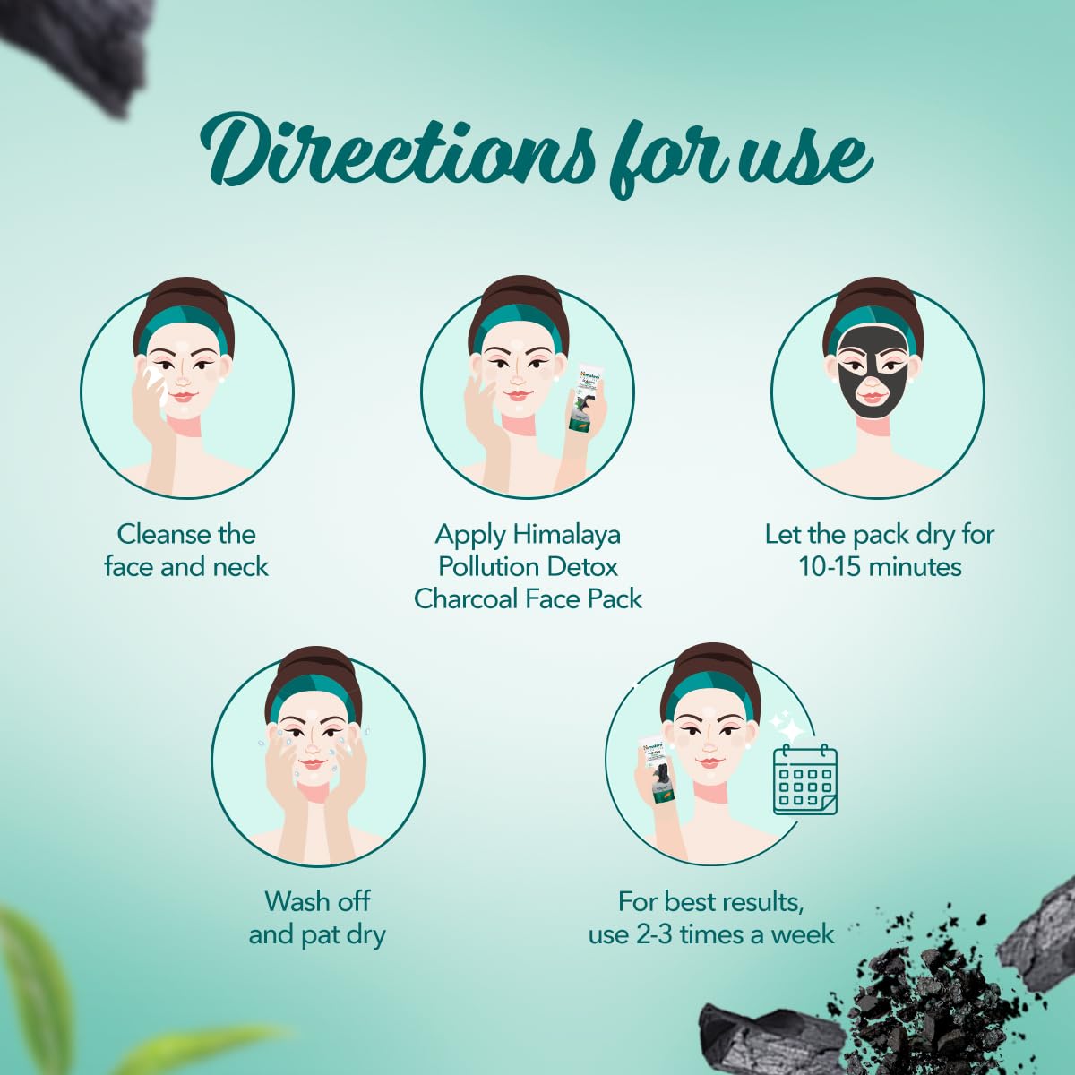 Himalaya - Pollution Detox Charcoal Face Pack 50g