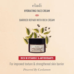 Kama Ayurveda - Eladi Hydrating Face Cream | Enriched With Vitamin C & E | Barrier Repair 50g