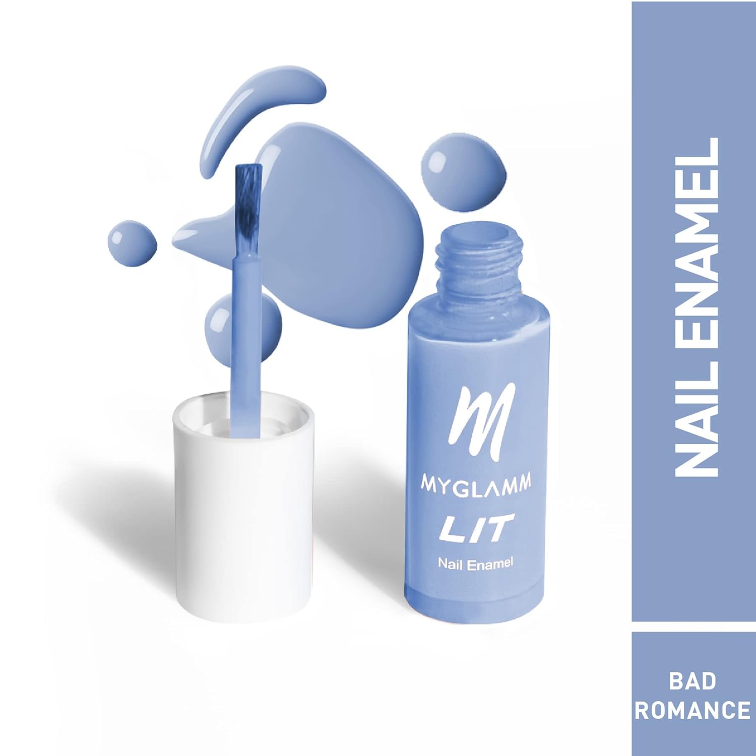 MyGlamm - LIT Long Lasting Nail Enamel 7ml - Bad Romance