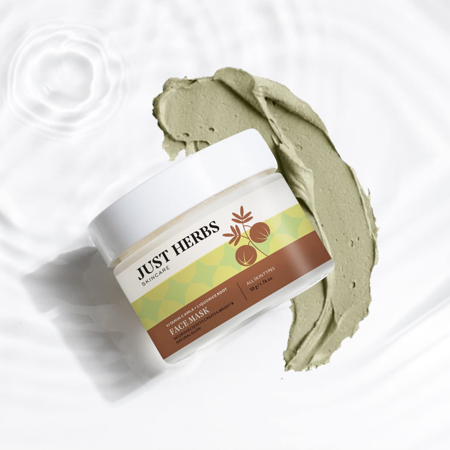 Just Herbs - Vitamin C Amla & Liquorice Root Brightening Face Mask 50g