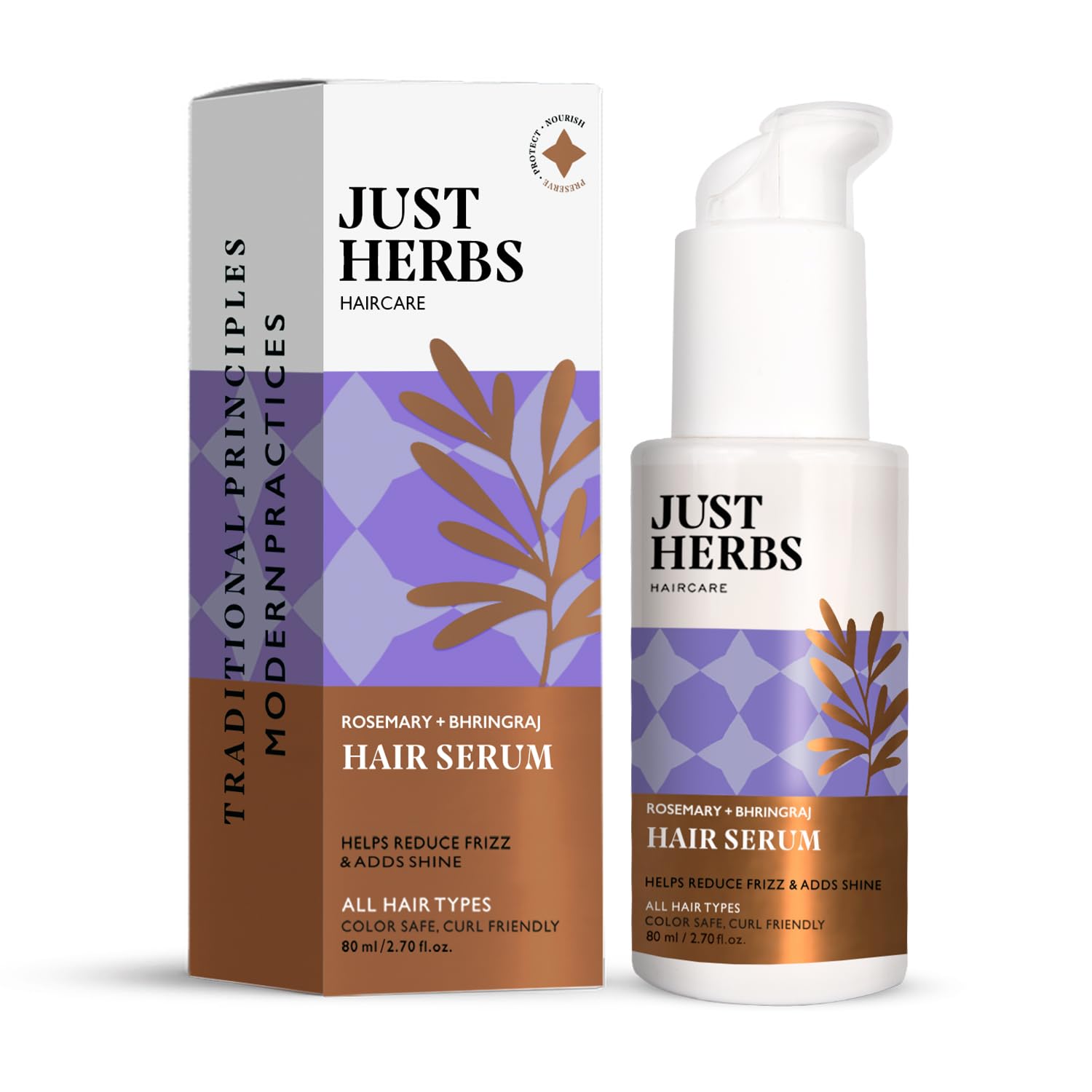 Just Herbs - Hair Serum with Rosemary and Bhringraj 80ml