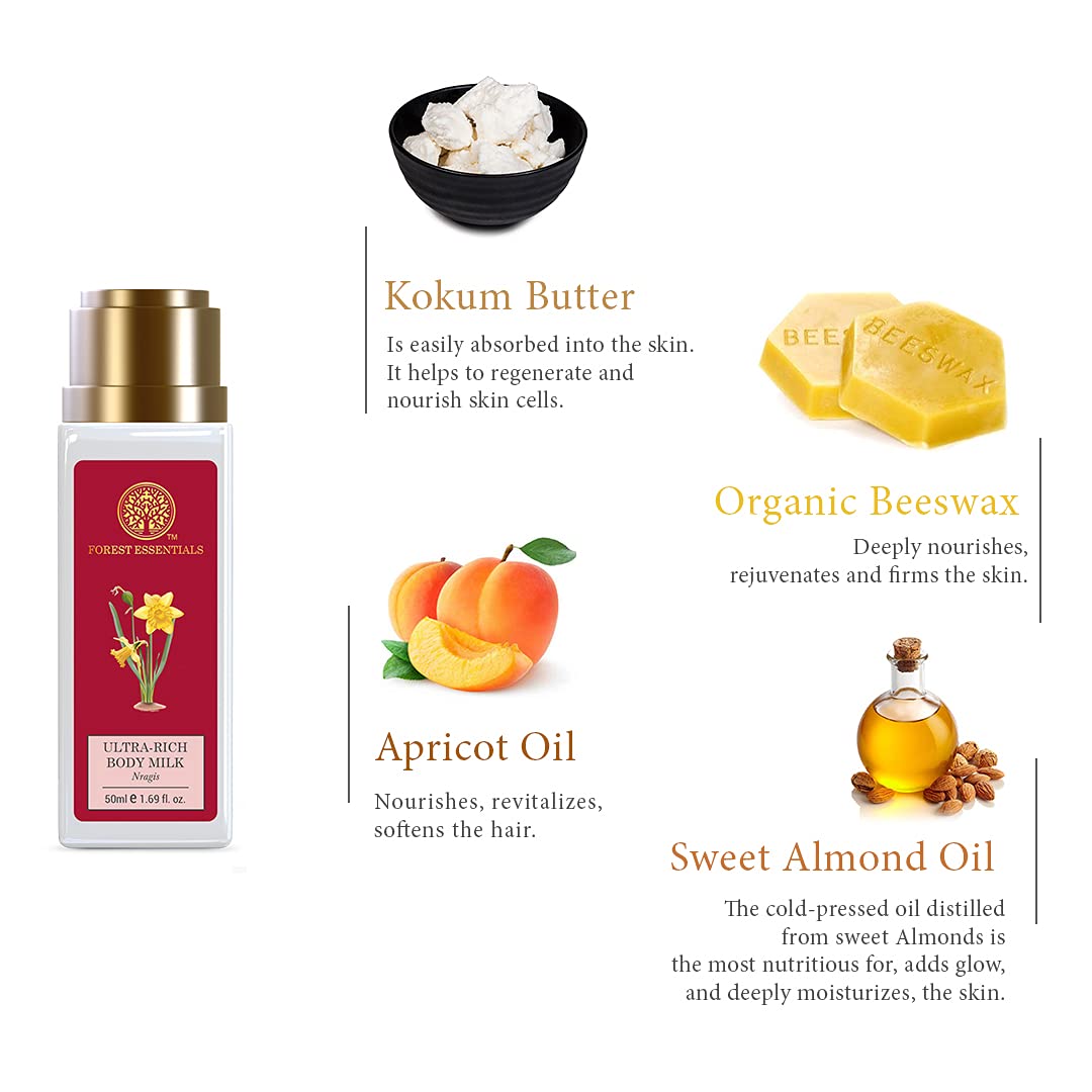 Forest Essentials - Ultra-Rich Body Milk Nargis 50ml