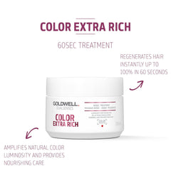 Goldwell Dualsenses - Color Extra Rich Brilliance Shampoo, Conditioner & 60Sec Treatment Bundle
