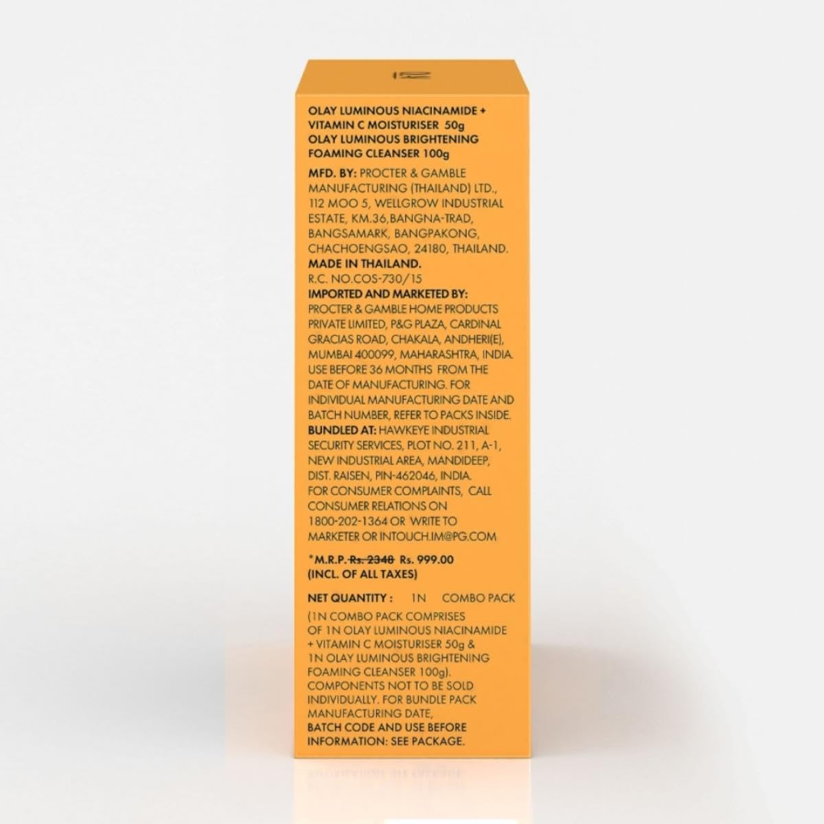 Olay Vitamin C Kit Glow Cream 50g with Cleanser 100g