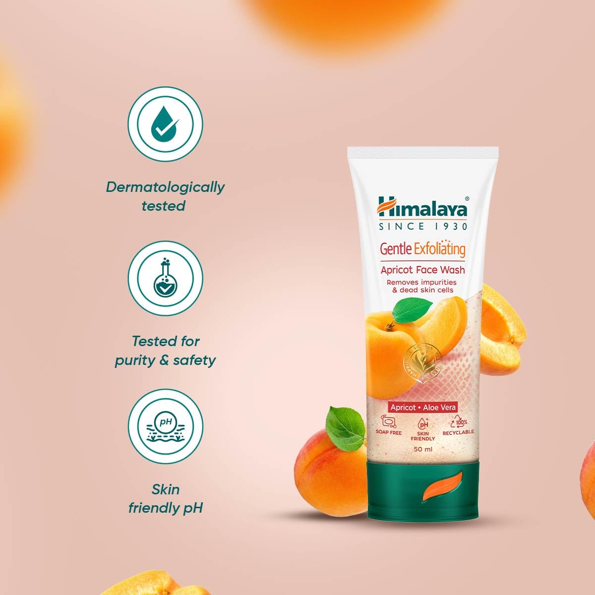 Himalaya - Gentle Exfoliating Apricot Face Wash 50ml
