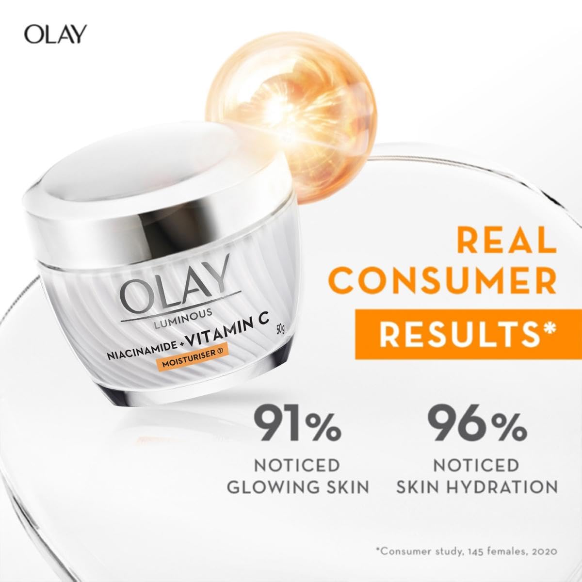 Olay Vitamin C Kit Glow Cream 50g with Cleanser 100g