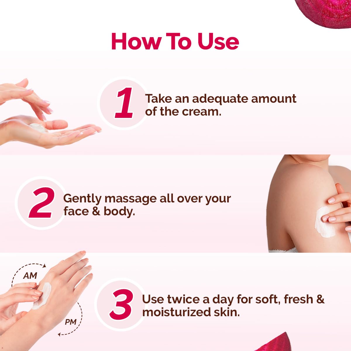 Mamaearth - Beetroot Hydraful Light Moisturizing Cream with Beetroot & Hyaluronic Acid for Hydrated Pink Glow 50g
