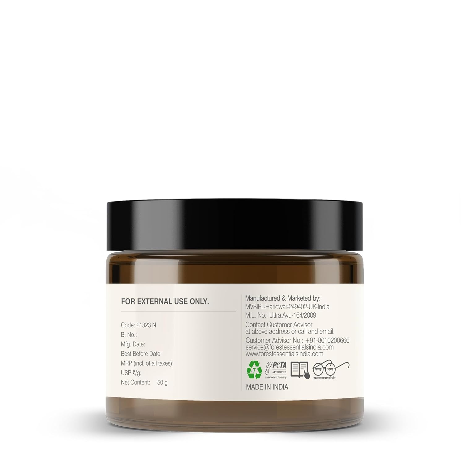 Forest Essentials - Nourishing Facial Scrub Black Sesame & Jaggery 50g