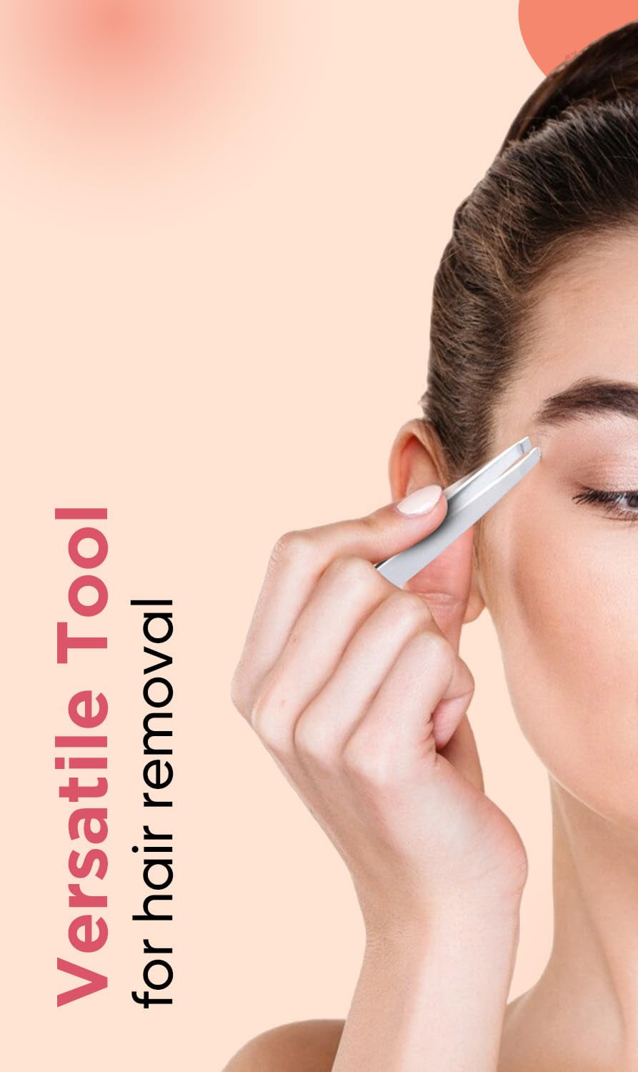 Vega - 2 In 1 Brow Groomer & Tweezer - TWE-01