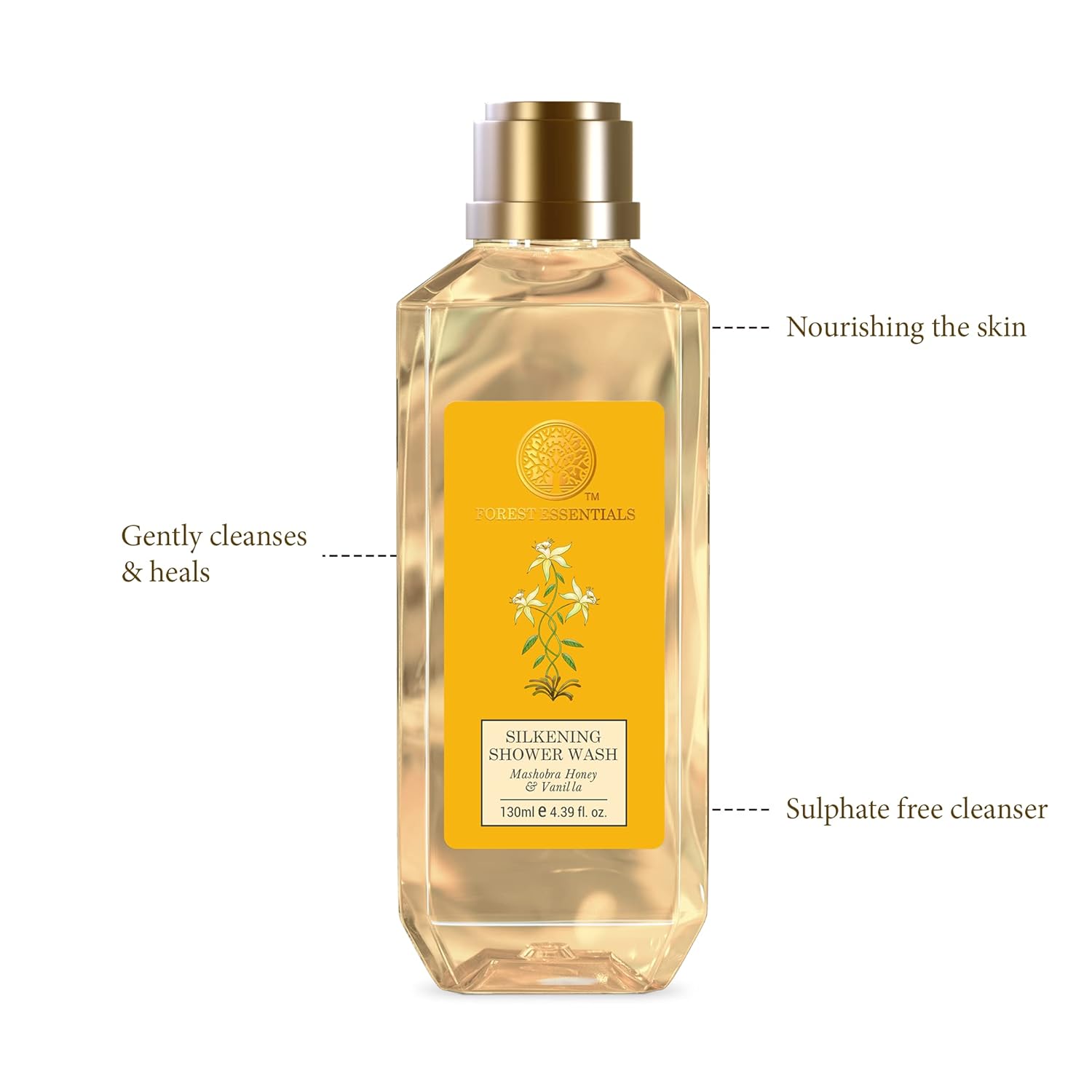 Forest Essentials - Mashobra Honey & Vanilla Silkening Shower Wash 130ml