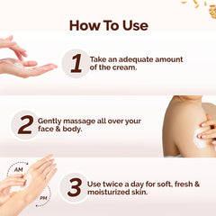 Mamaearth - Rice Dewy Bright Light Moisturizing Cream with Rice Water & Niacinamide for Glass-Skin 50g