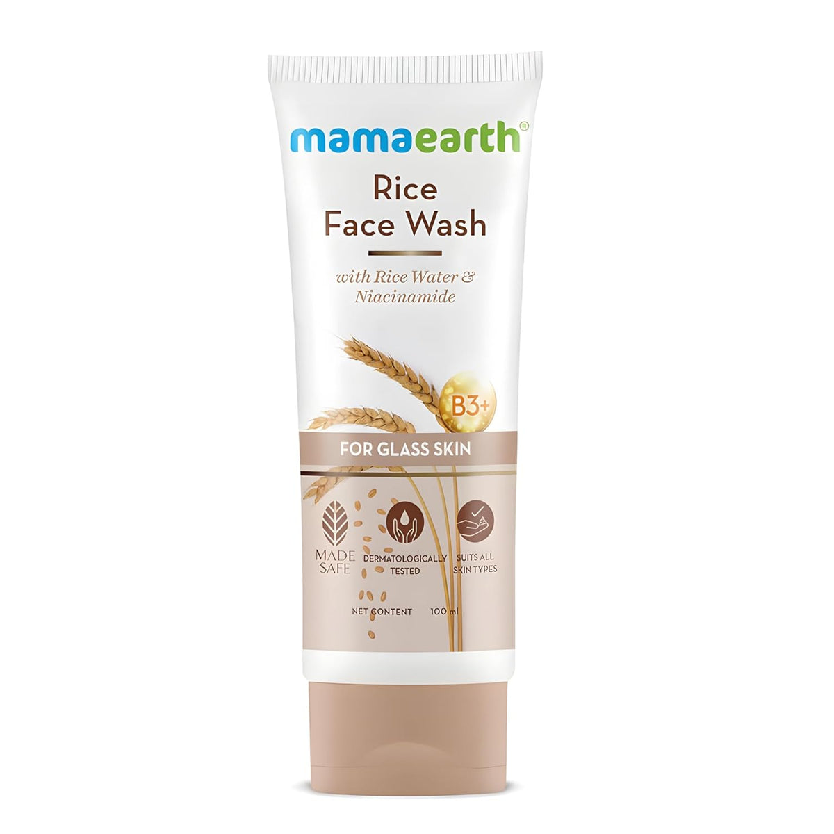 Mamaearth - Rice Face Wash With Rice Water & Niacinamide for Glass Skin 100ml