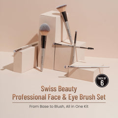 Swiss Beauty - Professional Face & Eye Brush Set
