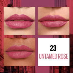 Maybelline - New York Sensational Liquid Matte Lipstick, Weightless Comfort - 23 Untamed Rose 7ml