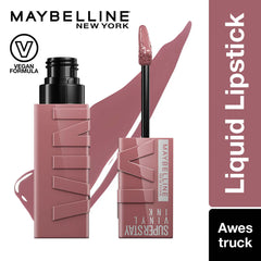 Maybelline - New York Super Stay Vinyl Ink Liquid Lipstick, Instant Shine Lasts Up To 16H - Awestruck 4.2ml